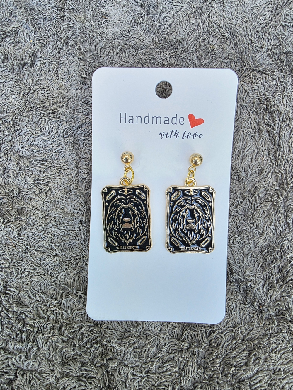 Halloween Earrings: Tarot and Ouija - The Strength